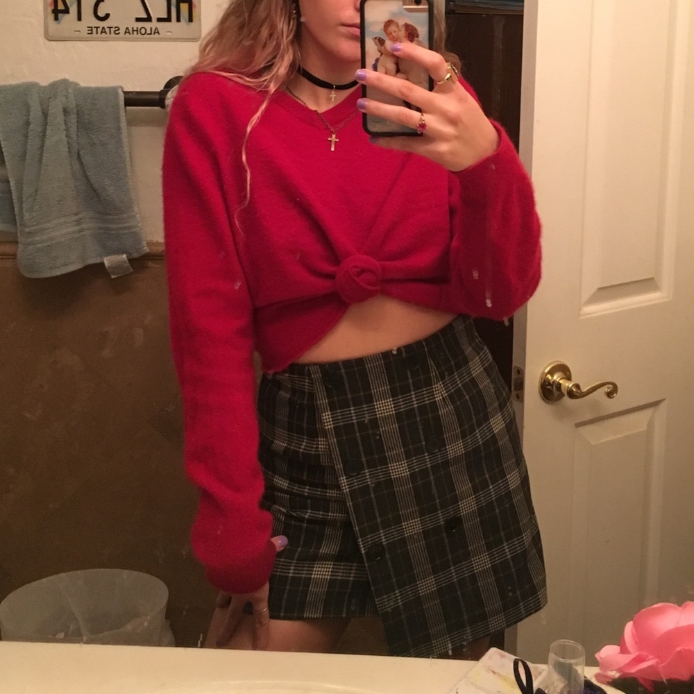 Red Cashmere Sweater